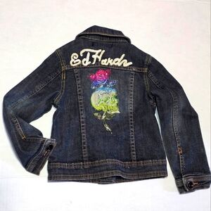 ED HARDY Jean Jacket Kids Size 4 Toddler